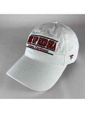 Arizona Cardinals NFL White Fanatics Rise Up Red Sea Relaxed Fit Strapback Hat